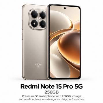 Redmi Note 15 Pro 5G – 256GB – New, Box Packed