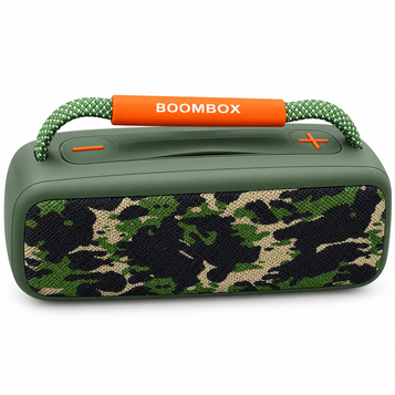Portable Bluetooth Boombox Speaker – Camouflage