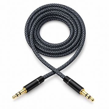 AUX AUDIO CABLE on white background