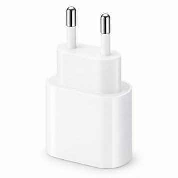 Apple adapter original 20 wards on white background