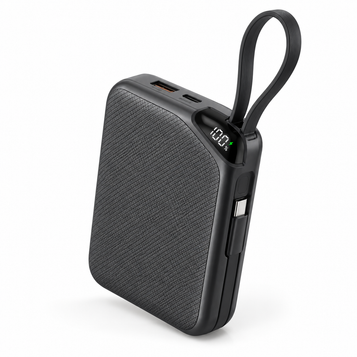 TD-LTE TD-PW172 10000mAh Mini Power Bank with Display on white background