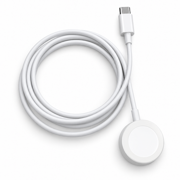 Magnetic Fast Charger for Smartwatch – USB-C Cable 1m on a clean white background