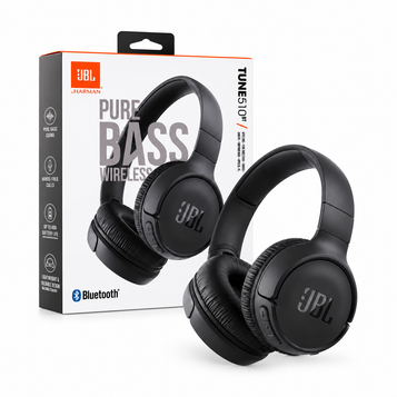 JBL Tune 510BT Wireless On-Ear Headphones – Black — square product photo