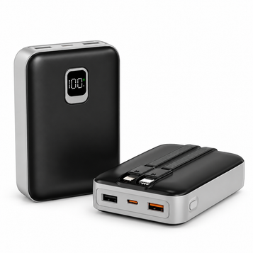 20,000mAh Mini Power Bank with Digital Display — studio image on white background
