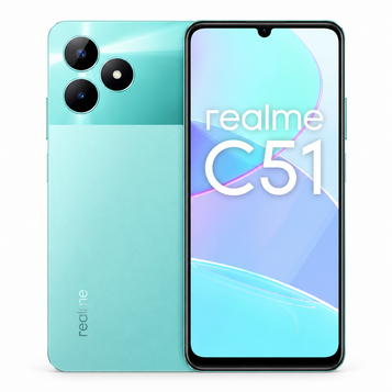 Realme C51 – New, Box Packed — studio image on white background