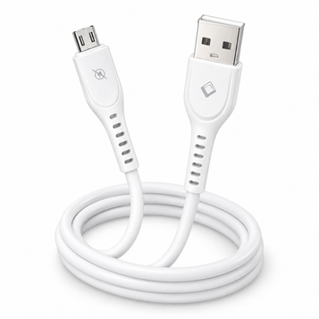 USB-A to Micro USB Charging & Data Cable – 1m, 3A — white-background product photo