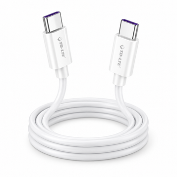 TD-LTE USB-C to USB-C Cable – 2m, 60W — white-background product photo