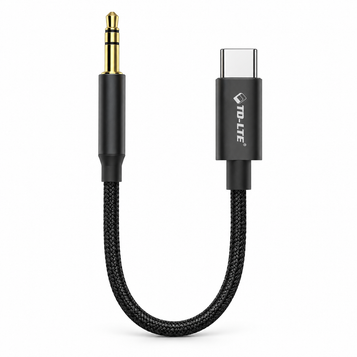 TD-LTE TD-A025 USB-C to 3.5mm AUX Adapter — white-background product photo