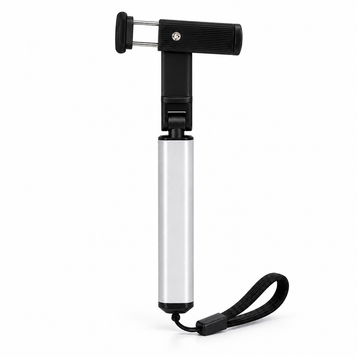 S621 Telescopic Selfie Stick with 360° Phone Holder — white-background product photo